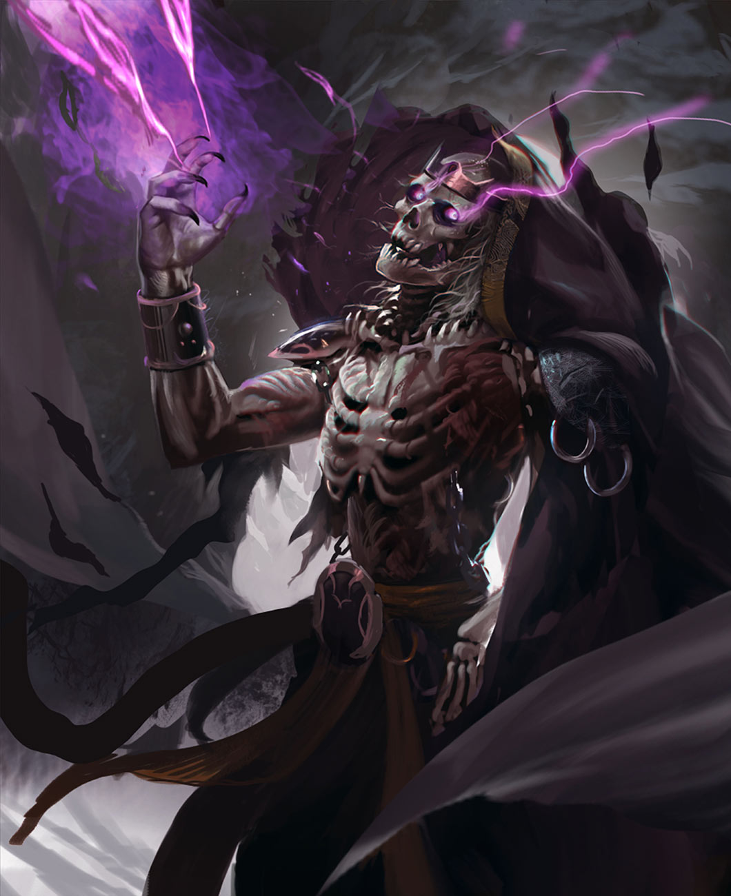 Starving Lich Art from HEX: Shards of Fate
