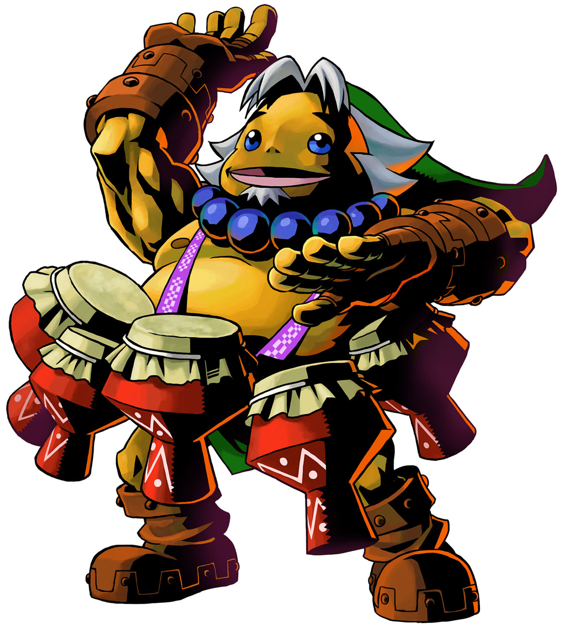 Goron Link & Drums of Sleep Art from The Legend of Zelda: Majora's Mask 3D