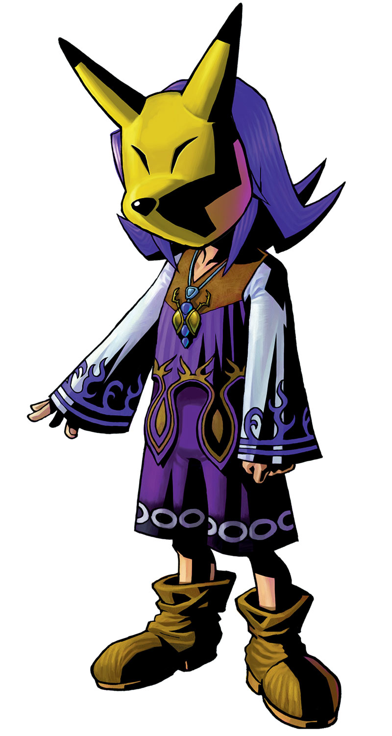 Kafei & Keaton Mask Art from The Legend of Zelda: Majora's Mask 3D