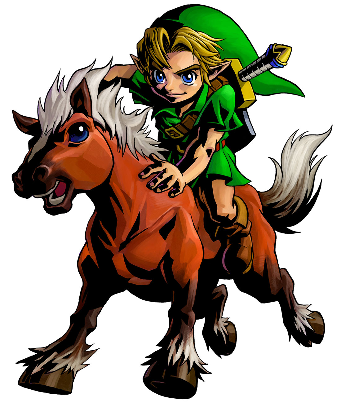 Link & Epona Art from The Legend of Zelda: Majora's Mask 3D