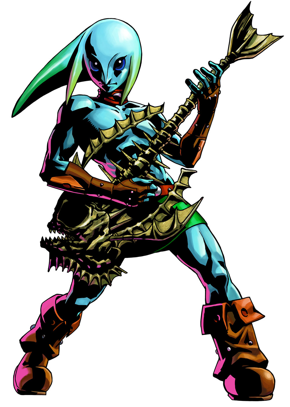 Zora Link & Guitar of Waves Art from The Legend of Zelda: Majora's Mask 3D