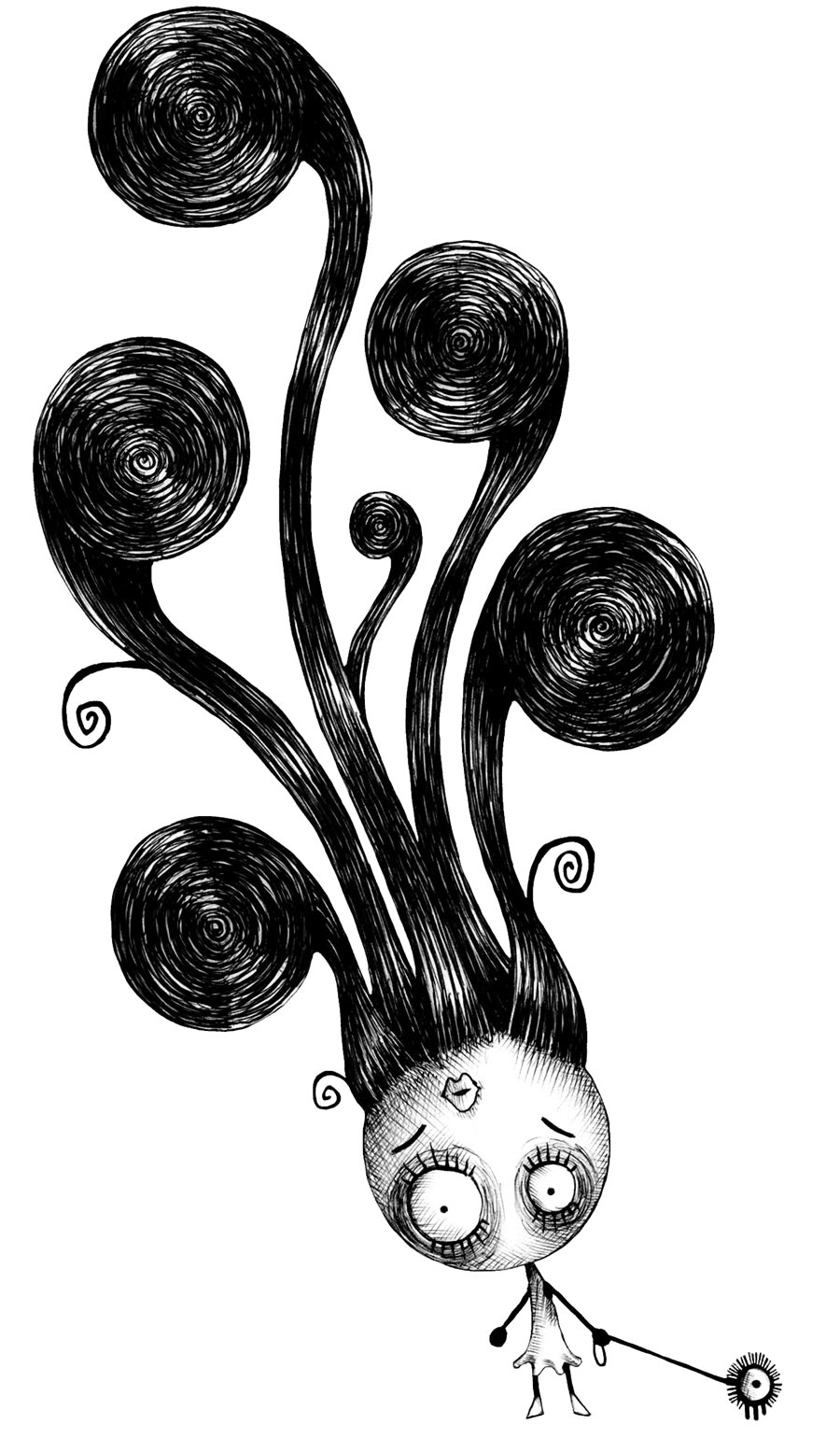 Perm Girl, Hellish Hair Art from Murasaki Baby