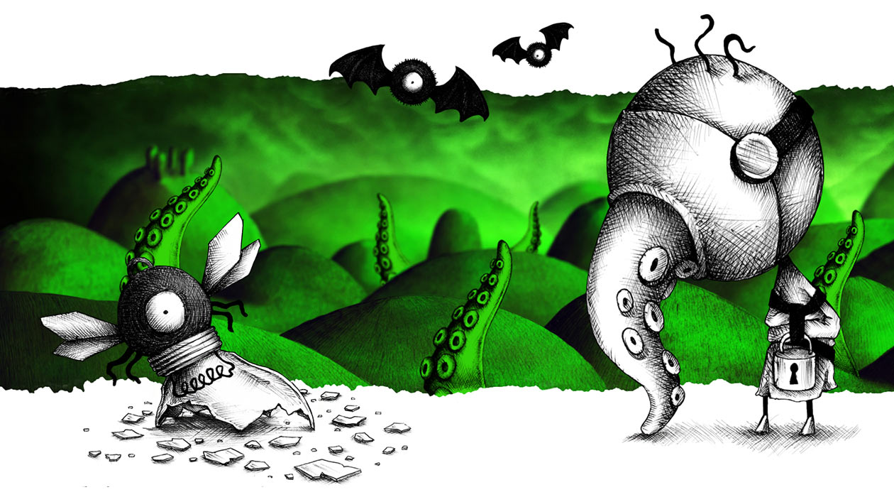 Tentacle Boy Art from Murasaki Baby