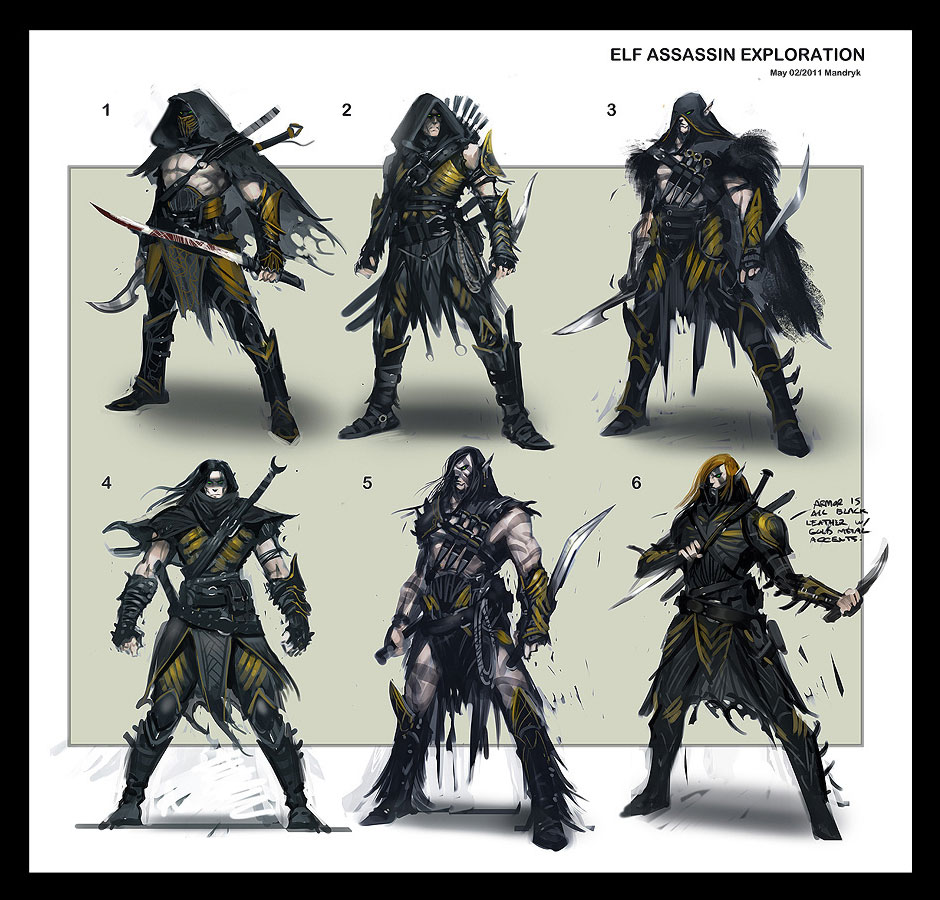 Elf Assassin Exploration Art from Middle-earth: Shadow of Mordor