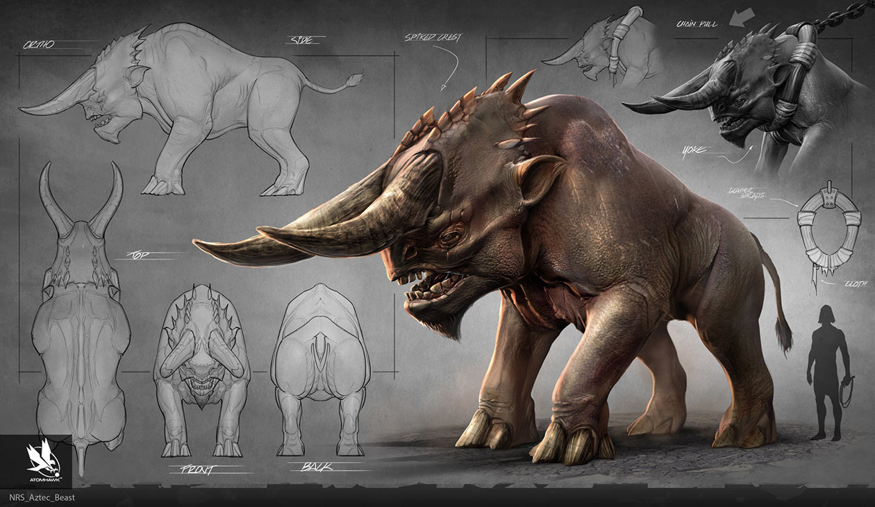 Aztec Beast Art from Mortal Kombat X