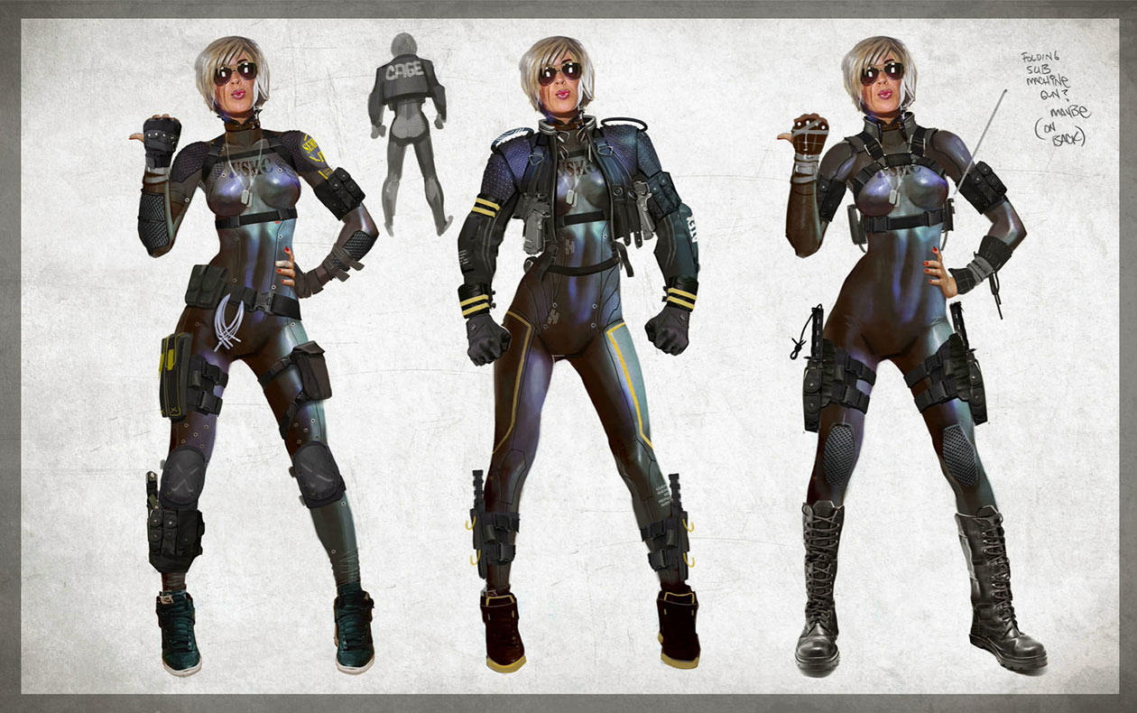 Cassie Concept Art from Mortal Kombat X