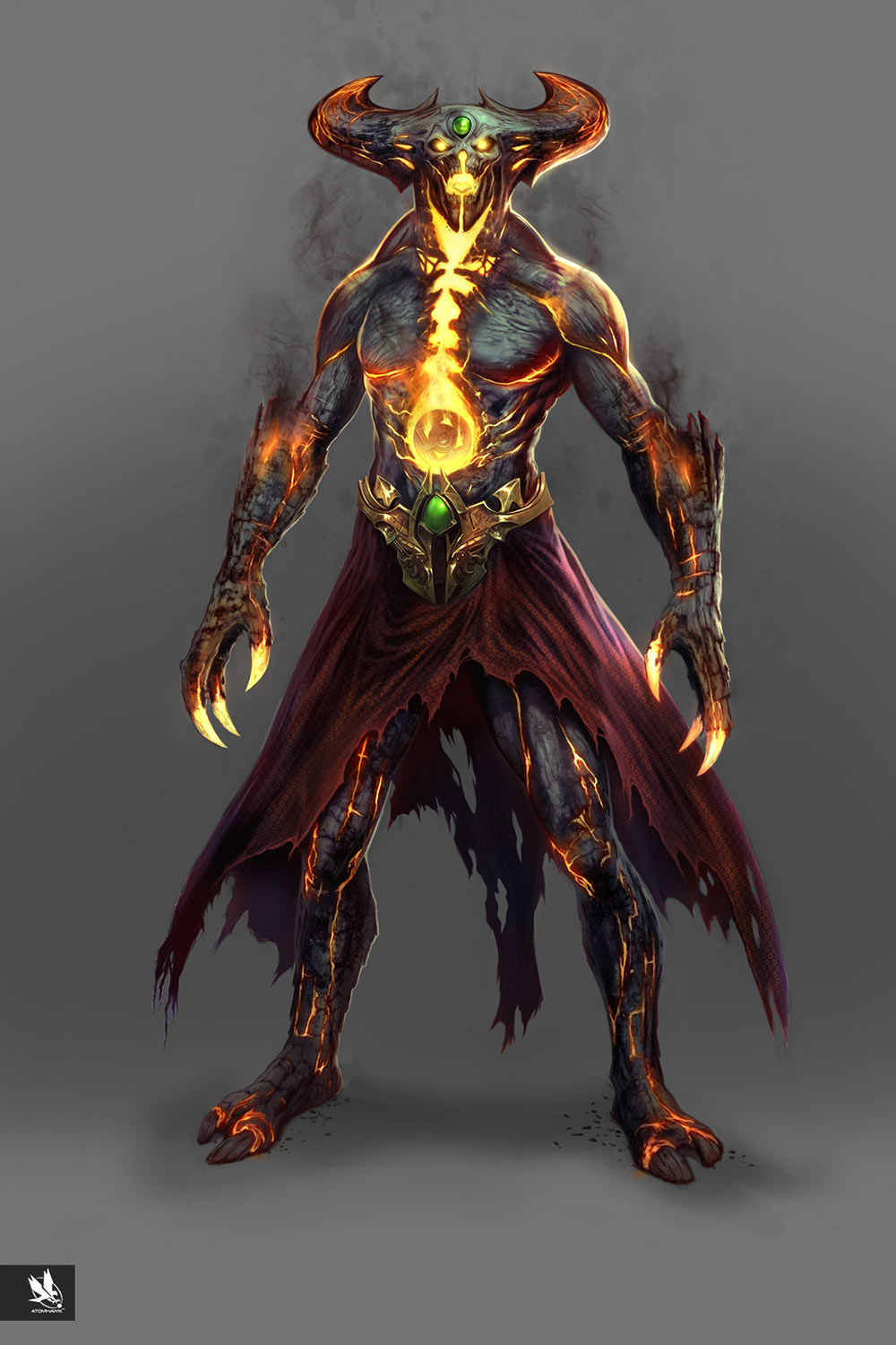Corrupted Shinnok Art from Mortal Kombat X
