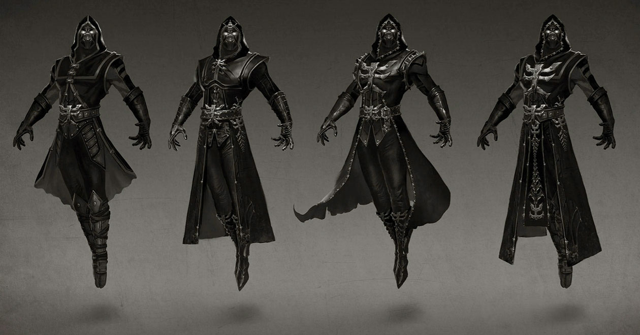Ermac Variations Art from Mortal Kombat X