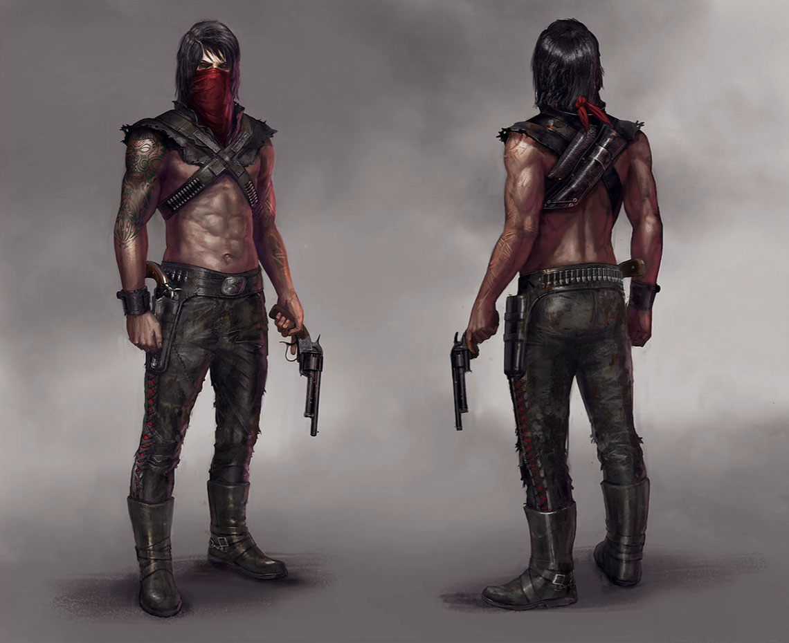 Erron Black Outcast Art from Mortal Kombat X