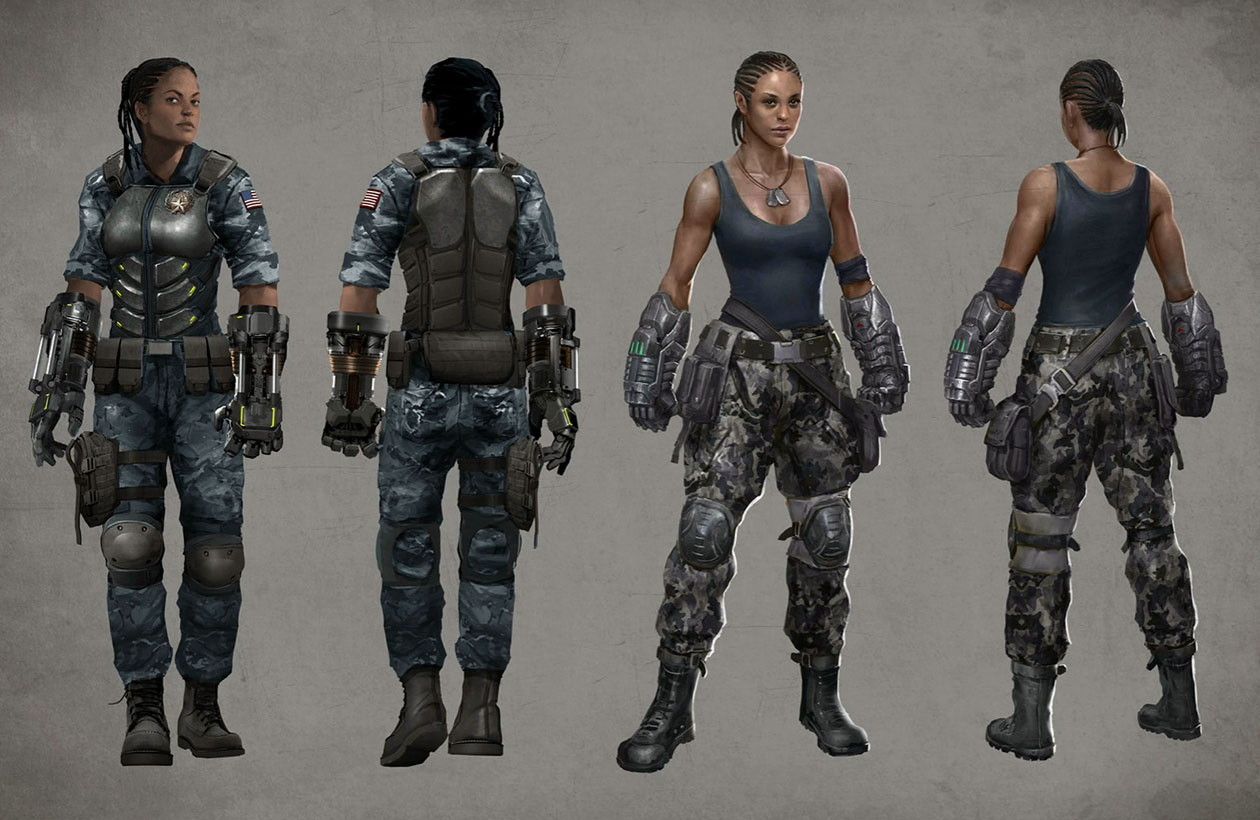Jacqui Briggs Concept Art from Mortal Kombat X