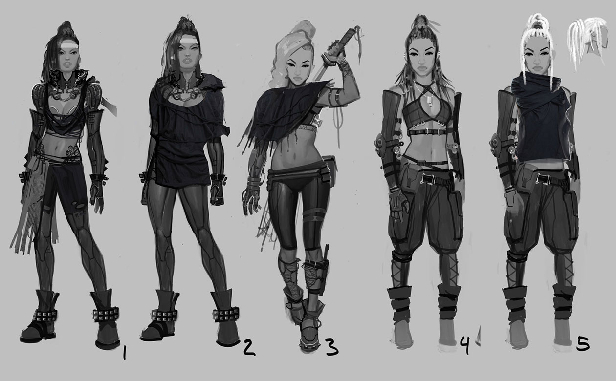 Jacqui Briggs Sketches from Mortal Kombat X