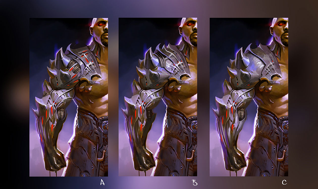 Jax Arm Concept Art from Mortal Kombat X