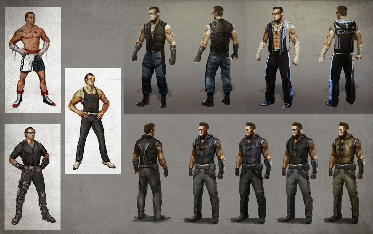 Johnny Cage Concept Art from Mortal Kombat X