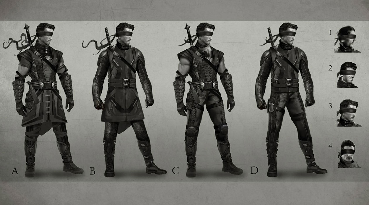Kenshi Concept Variations Art from Mortal Kombat X