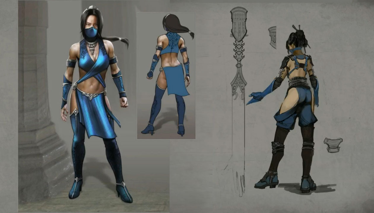 Kitana Alt Concept Art from Mortal Kombat X