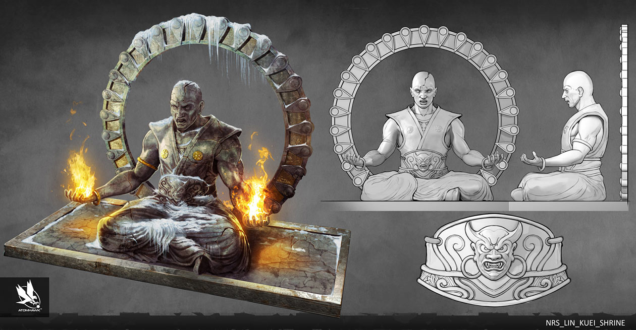 Lin Kuei Shrine Art from Mortal Kombat X
