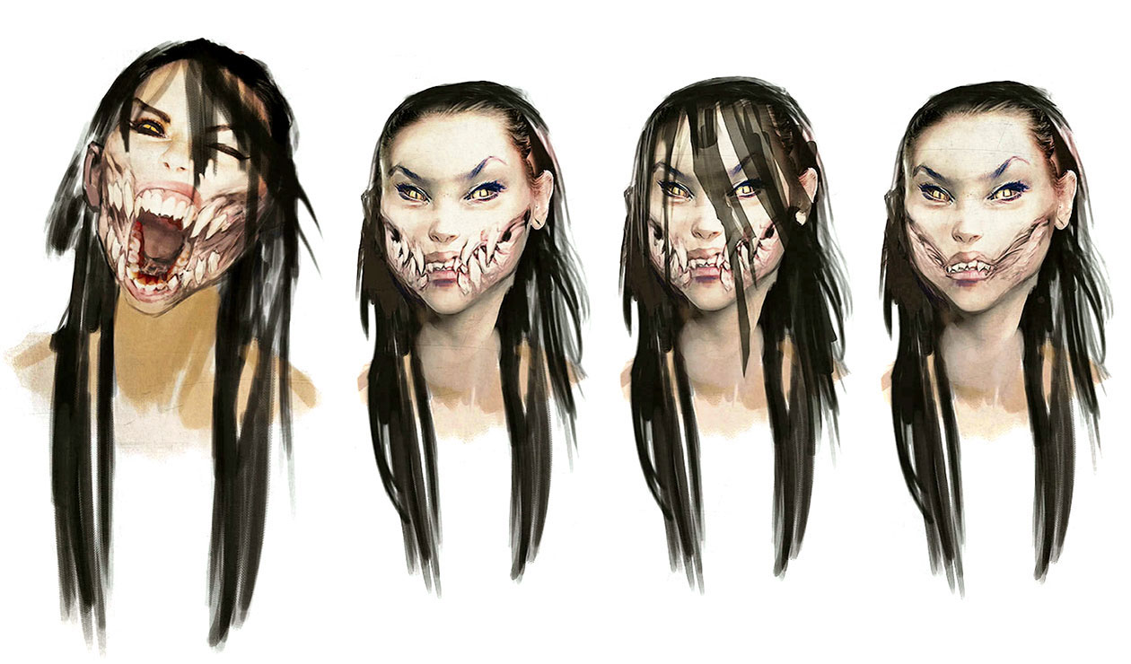 Mileena Face Concept Art from Mortal Kombat X