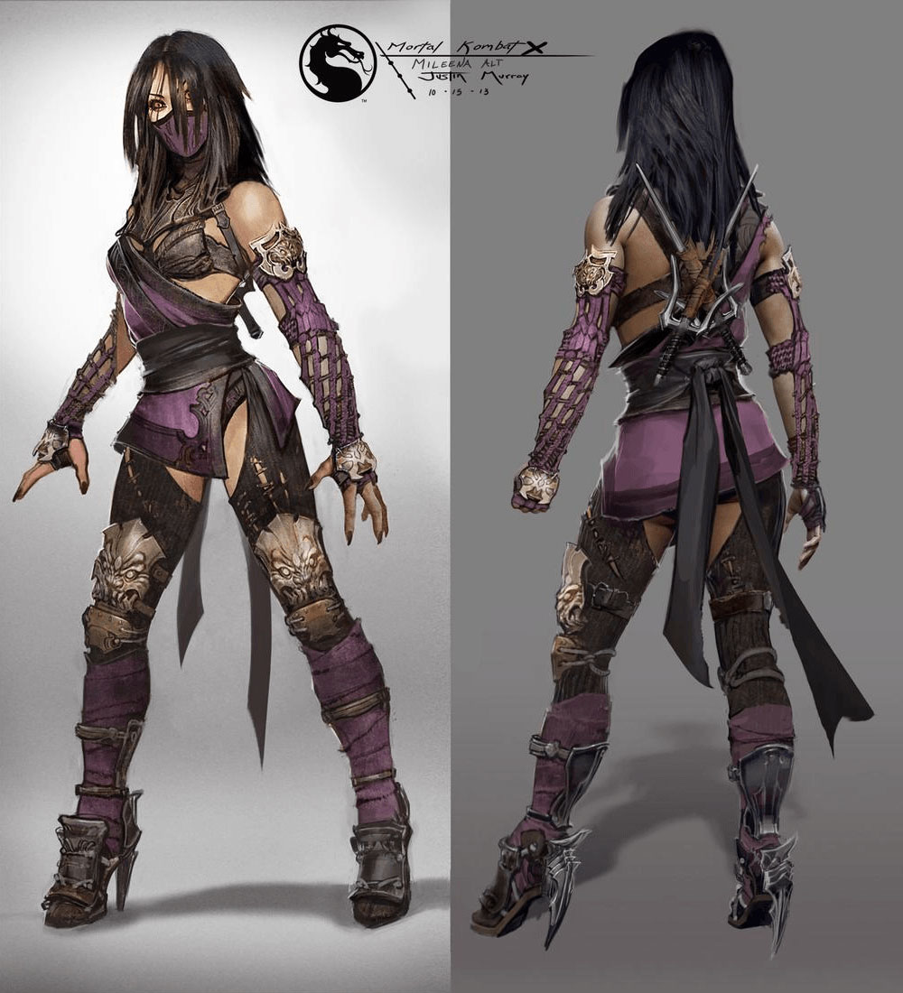 Mileena Concept Art from Mortal Kombat X