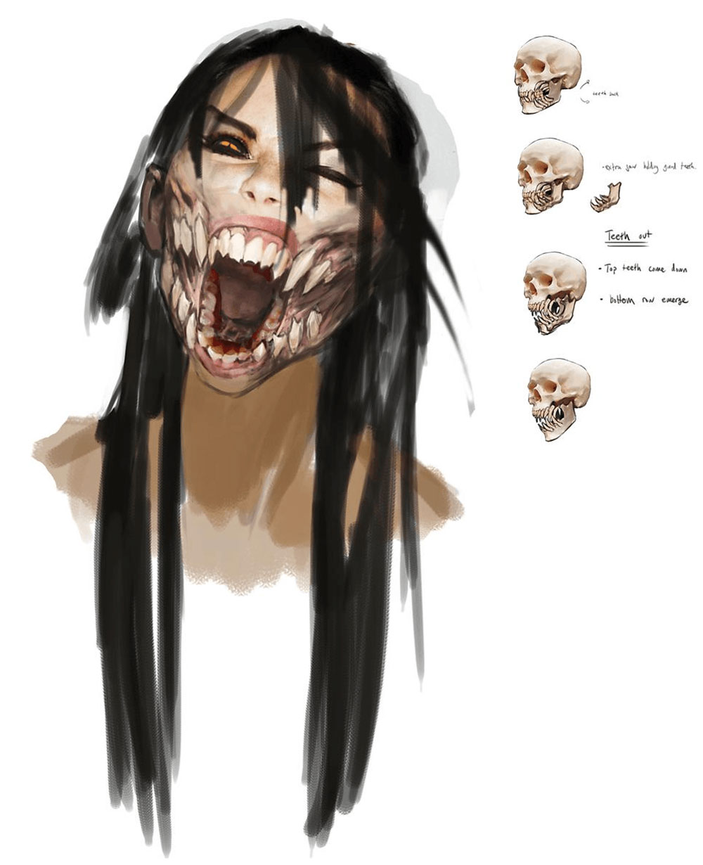 Mileena Face Art from Mortal Kombat X