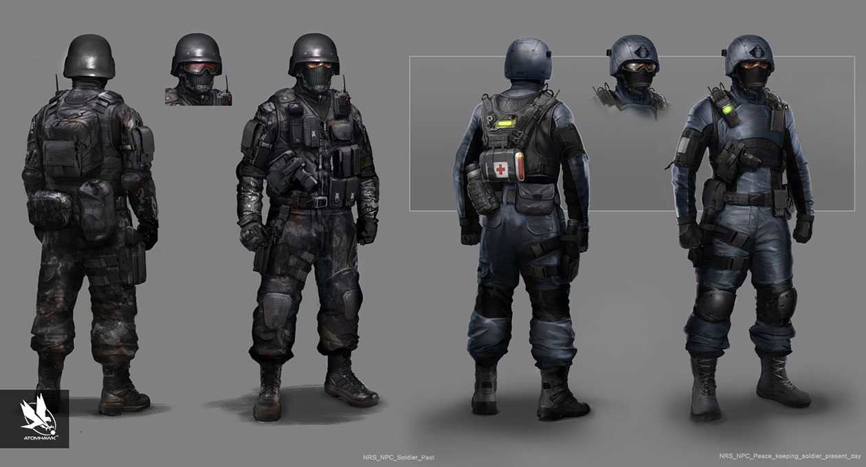 Peace Keeping Soldier Art from Mortal Kombat X