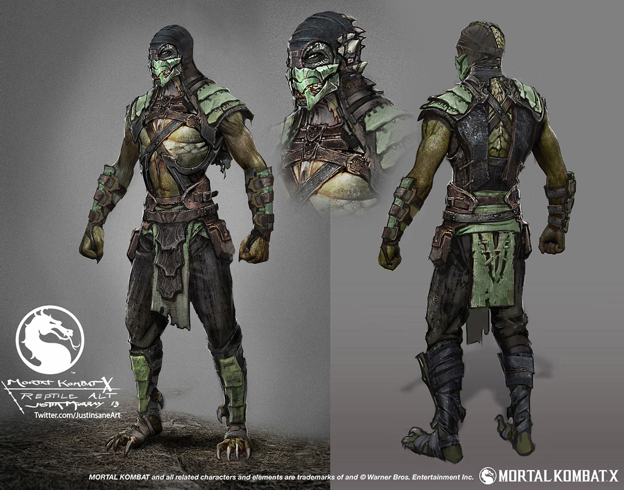 Reptile Alt Concept Art from Mortal Kombat X