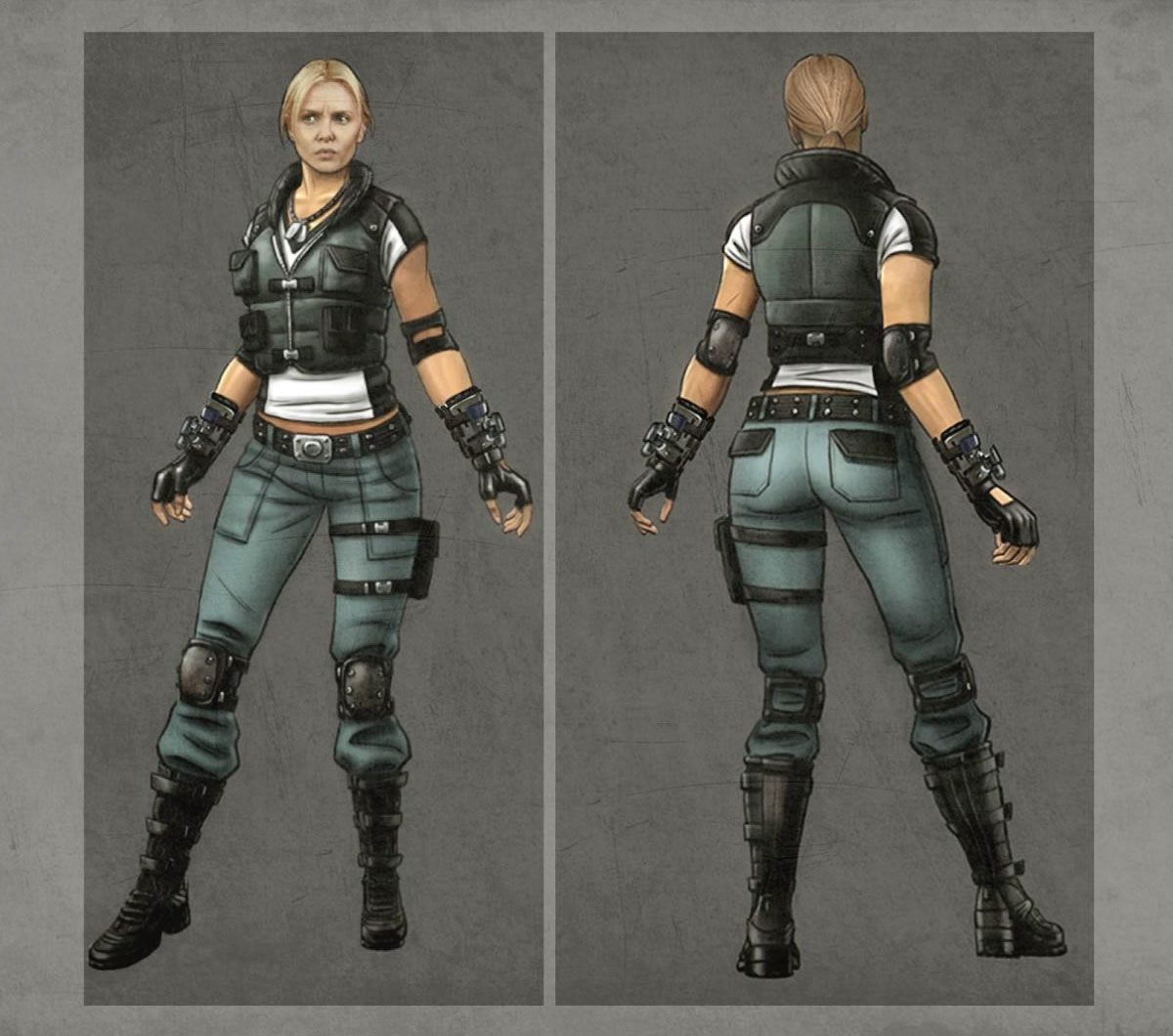 Tournament Sonya Blade Concept Art from Mortal Kombat X