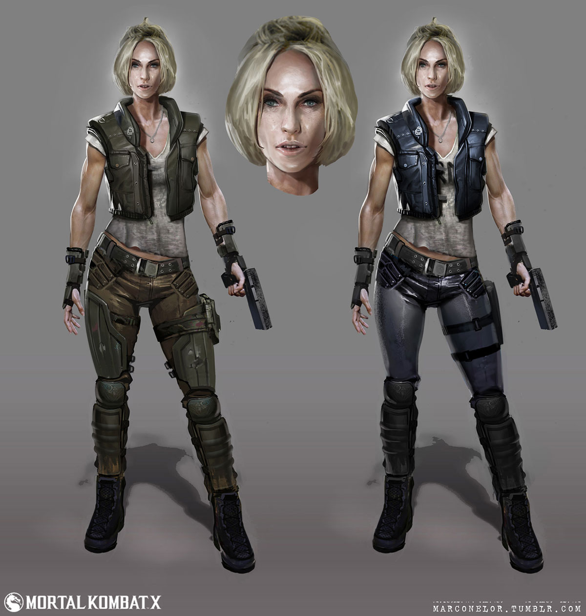 Sonya Blade Concept Art from Mortal Kombat X