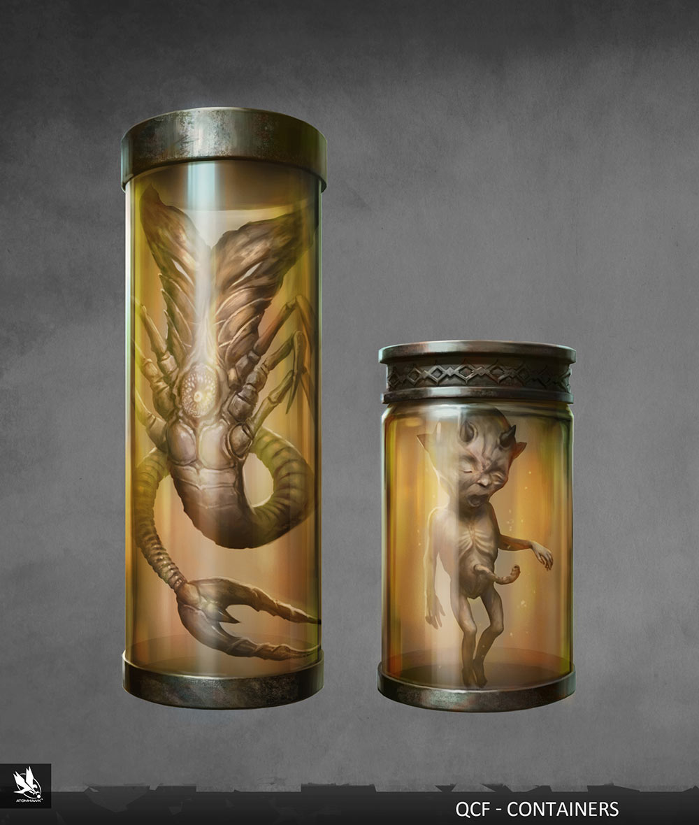 Specimen Containers Art from Mortal Kombat X