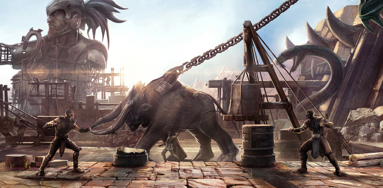 Stage Concept Art from Mortal Kombat X