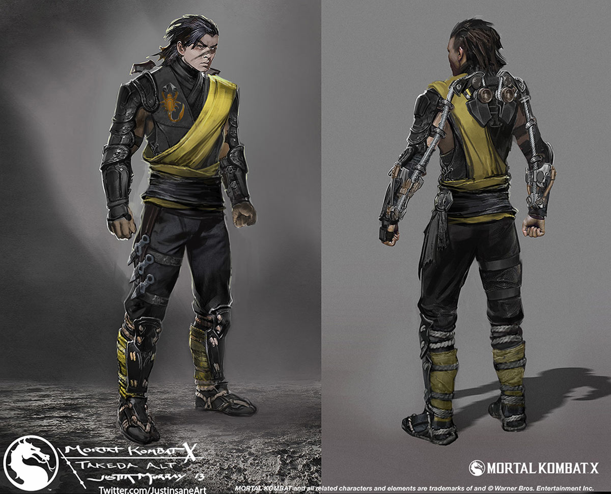 Takeda Alt Concept Art from Mortal Kombat X