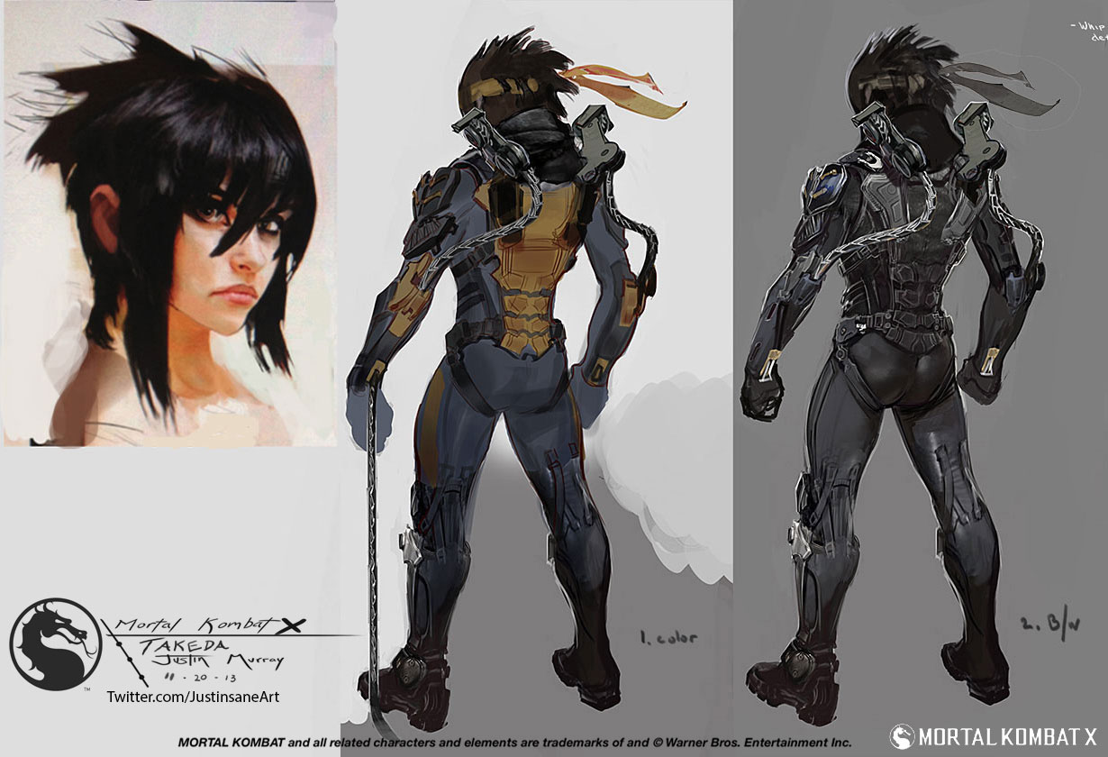 Takeda Backside Concept Art from Mortal Kombat X