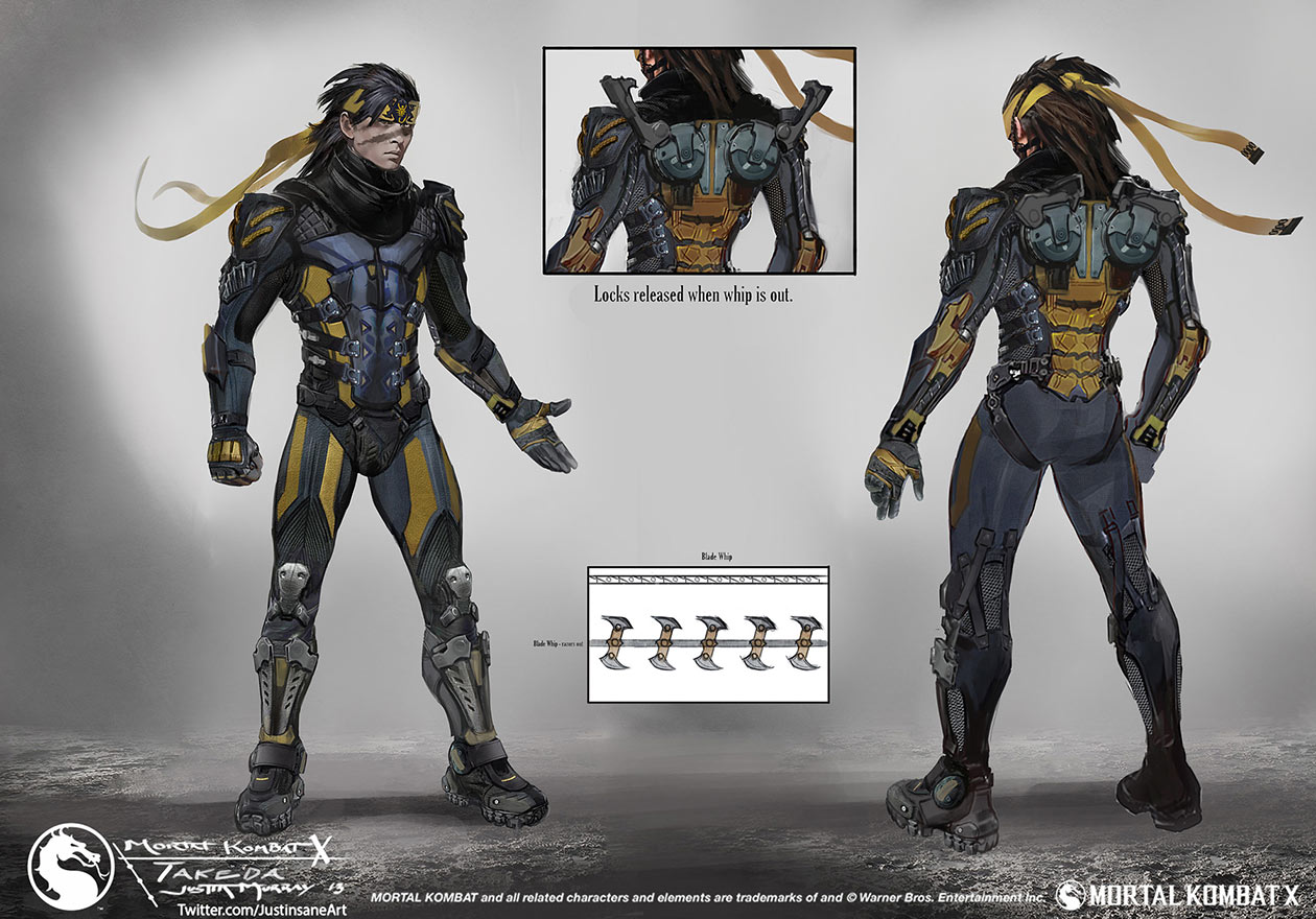 Takeda Concept Art from Mortal Kombat X