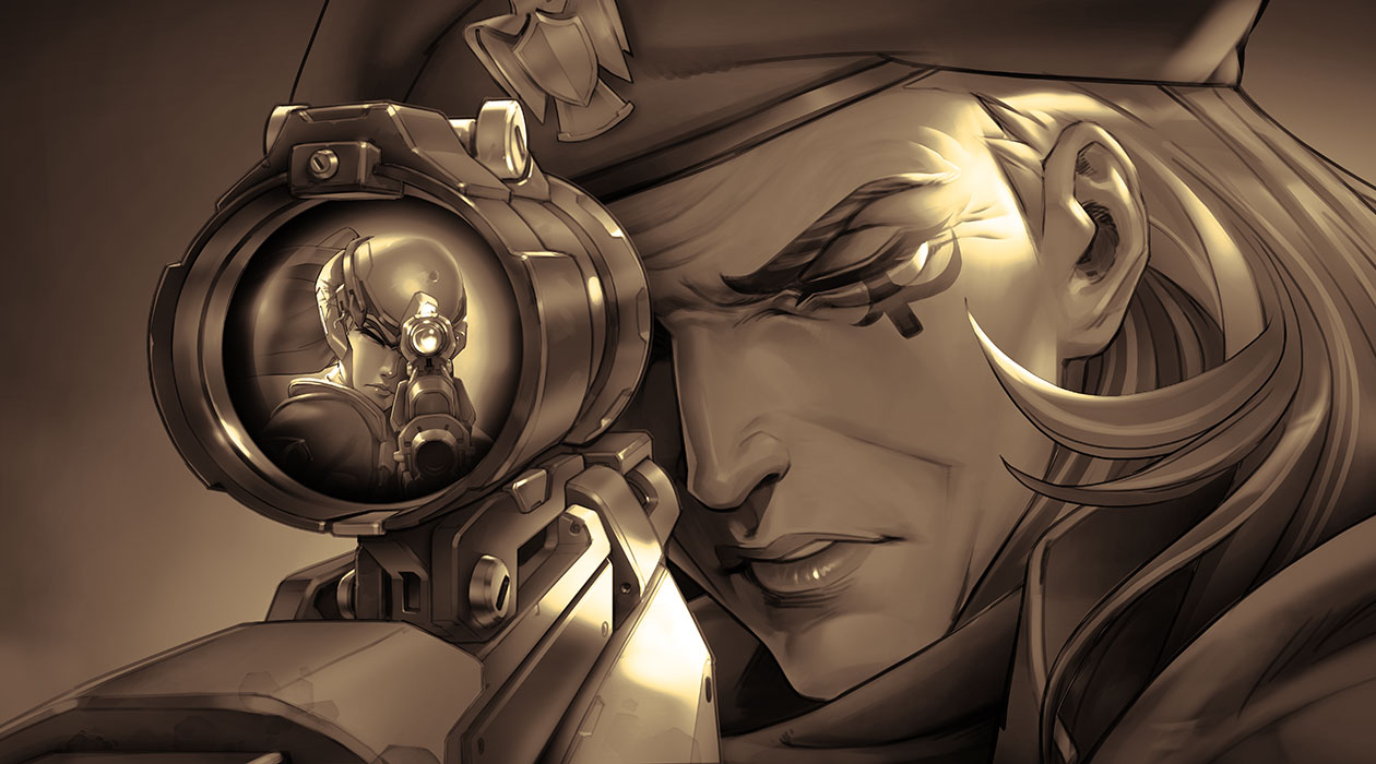 Ana & Widowmaker Art from Overwatch