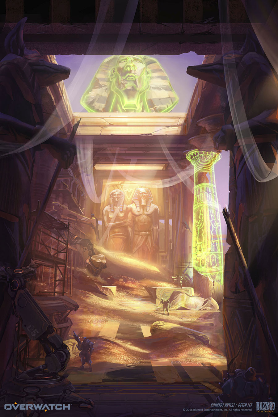 Anubis Throne Art from Overwatch