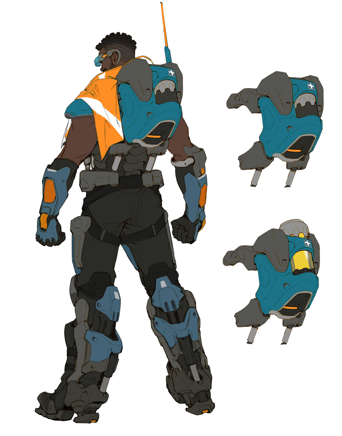 Baptiste Backside Art from Overwatch