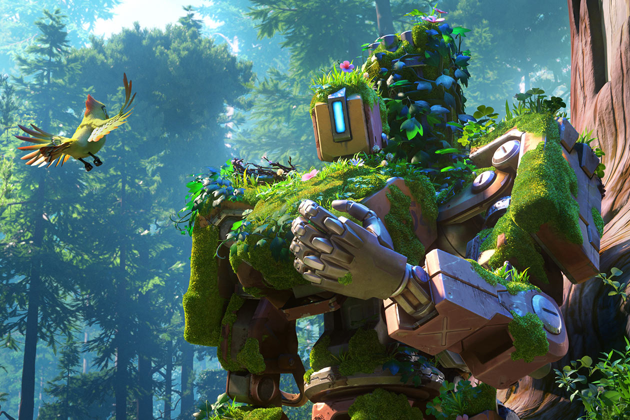 Bastion & Bird Art from Overwatch