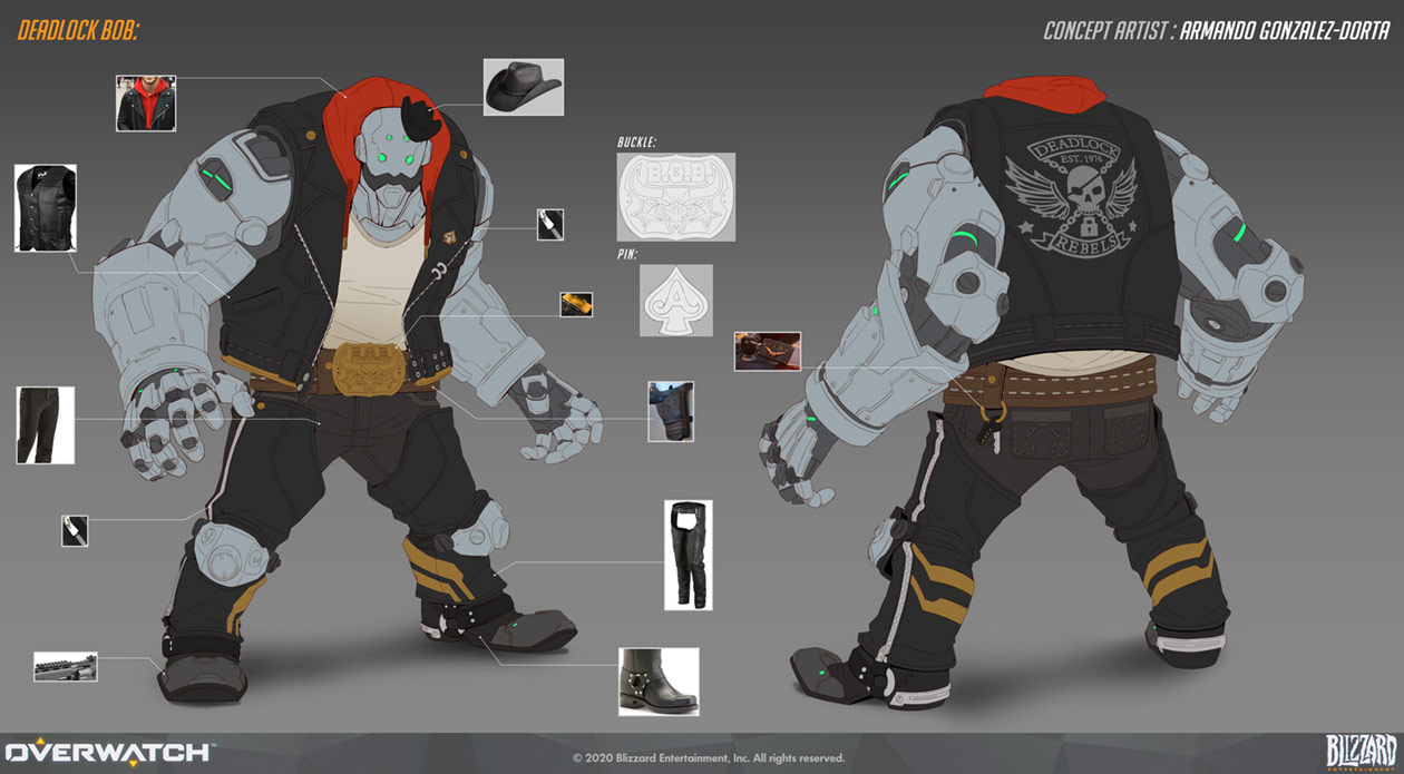 Bob Deadlock Skin Art from Overwatch