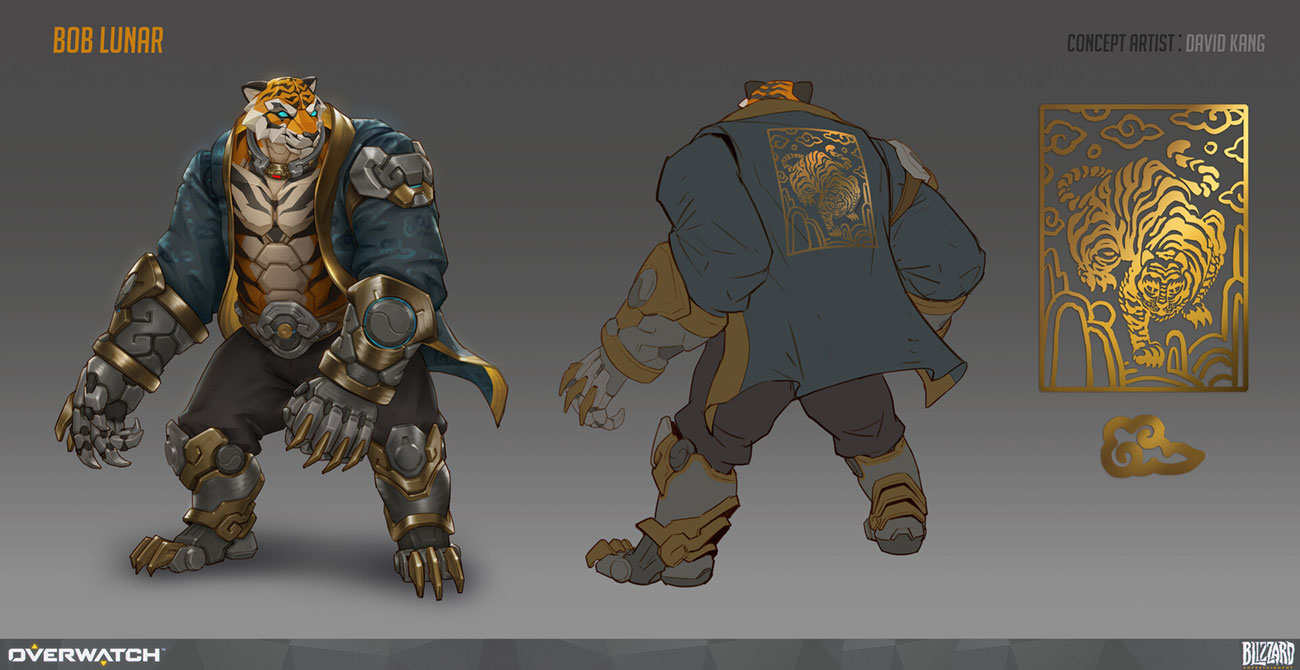 Bob Lunar Skin Art from Overwatch