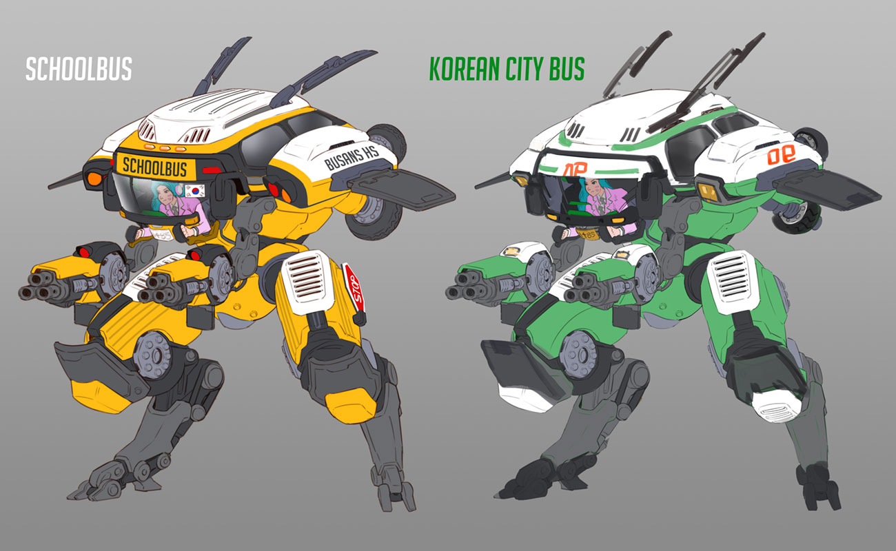 D.Va Academy Mech Skin Art from Overwatch