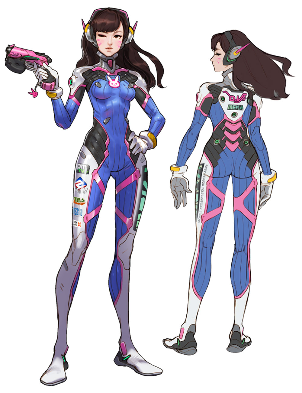 D.Va Concept Art from Overwatch