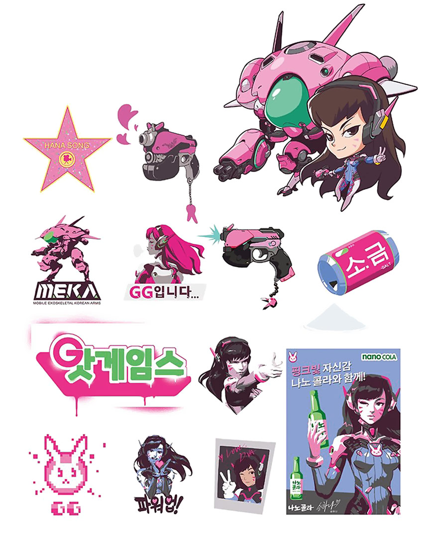 D.Va Spray Art from Overwatch