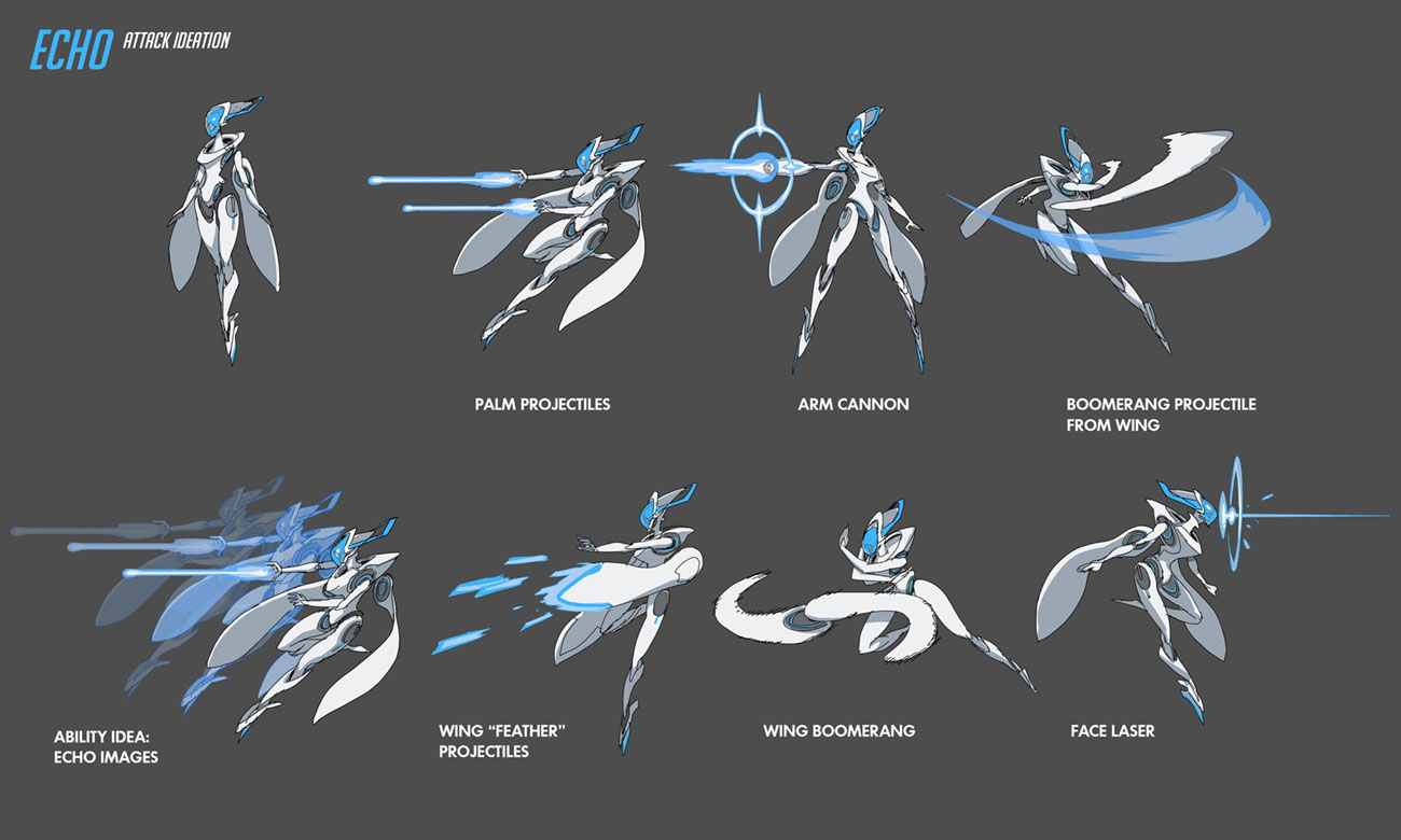 Echo Attack Ideation Art from Overwatch