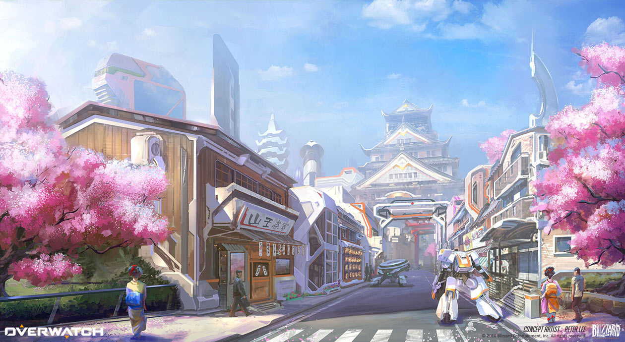 Hanamura Kyoto Art from Overwatch