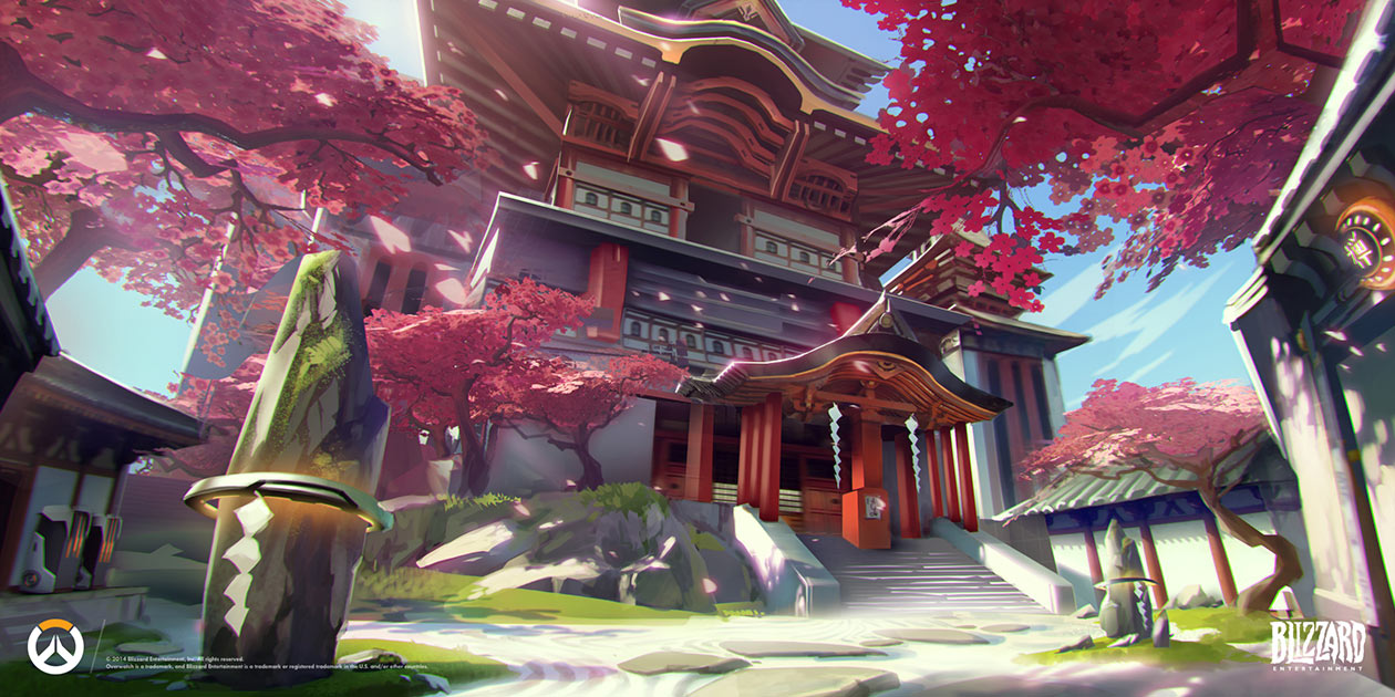 Hanamura Map Art from Overwatch