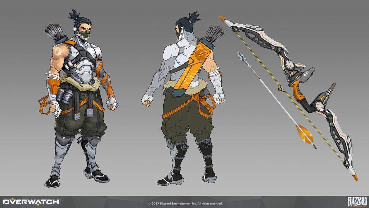 Hanzo Cyberninja Skin Art from Overwatch