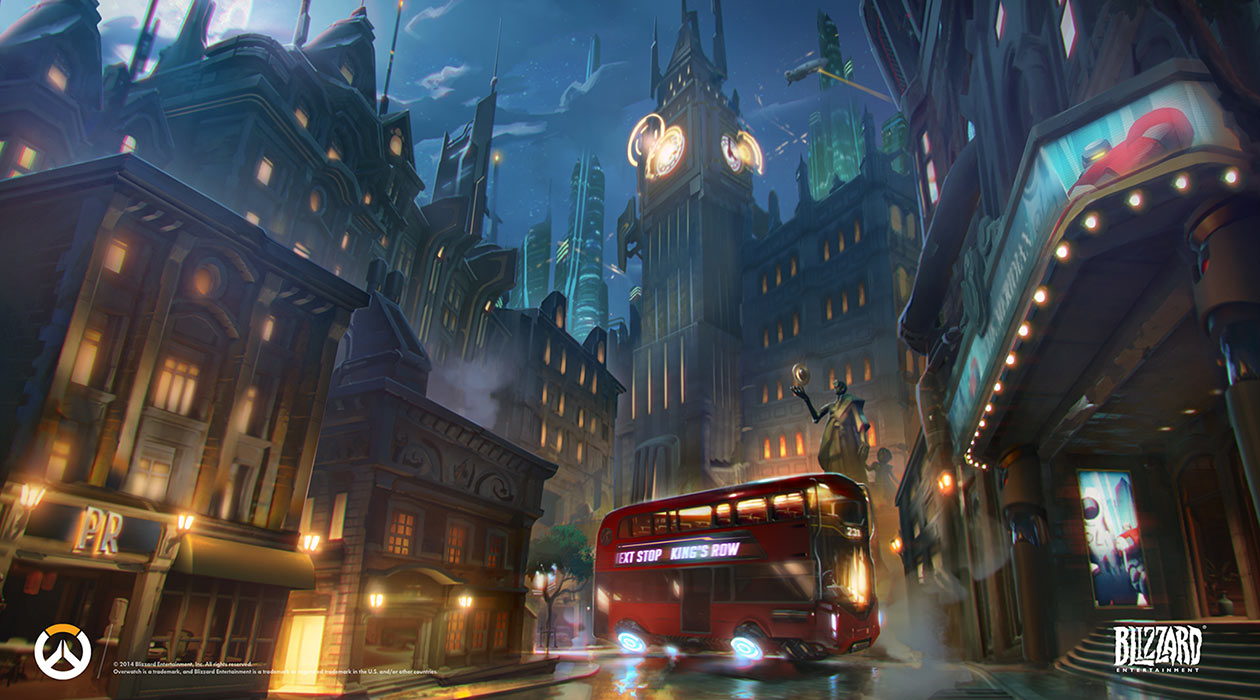 King's Row Map Art from Overwatch