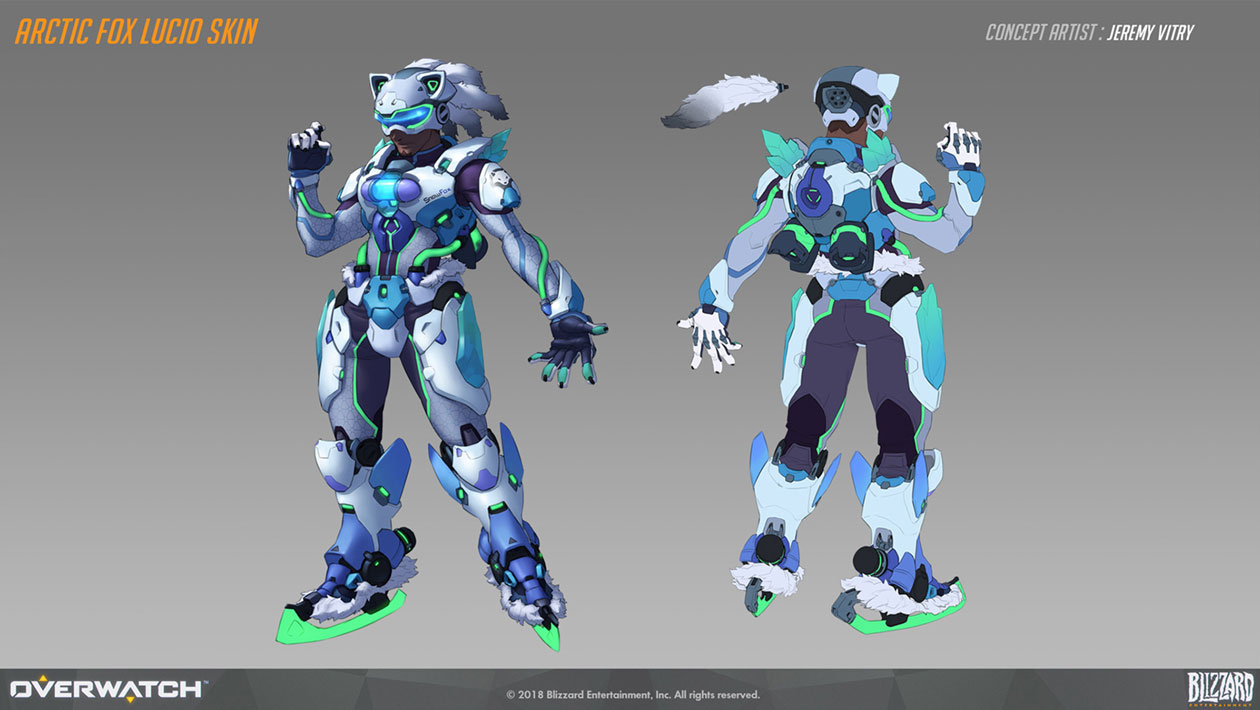 Lucio Arctic Fox Skin Art from Overwatch