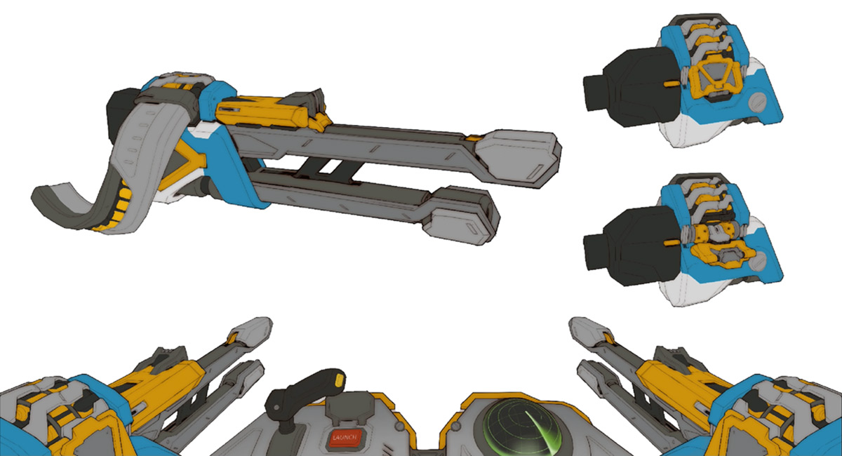 Lunar Colony Wrecking Ball Weapons Art from Overwatch