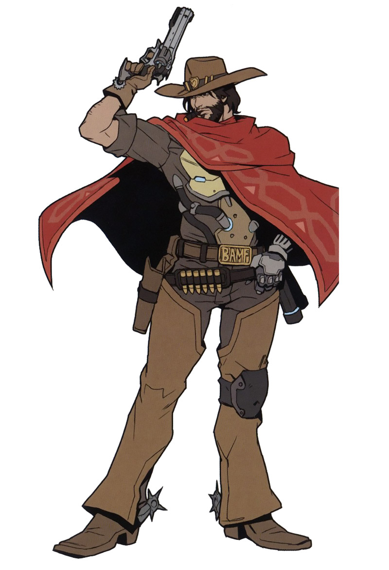 McCree Concept Art from Overwatch