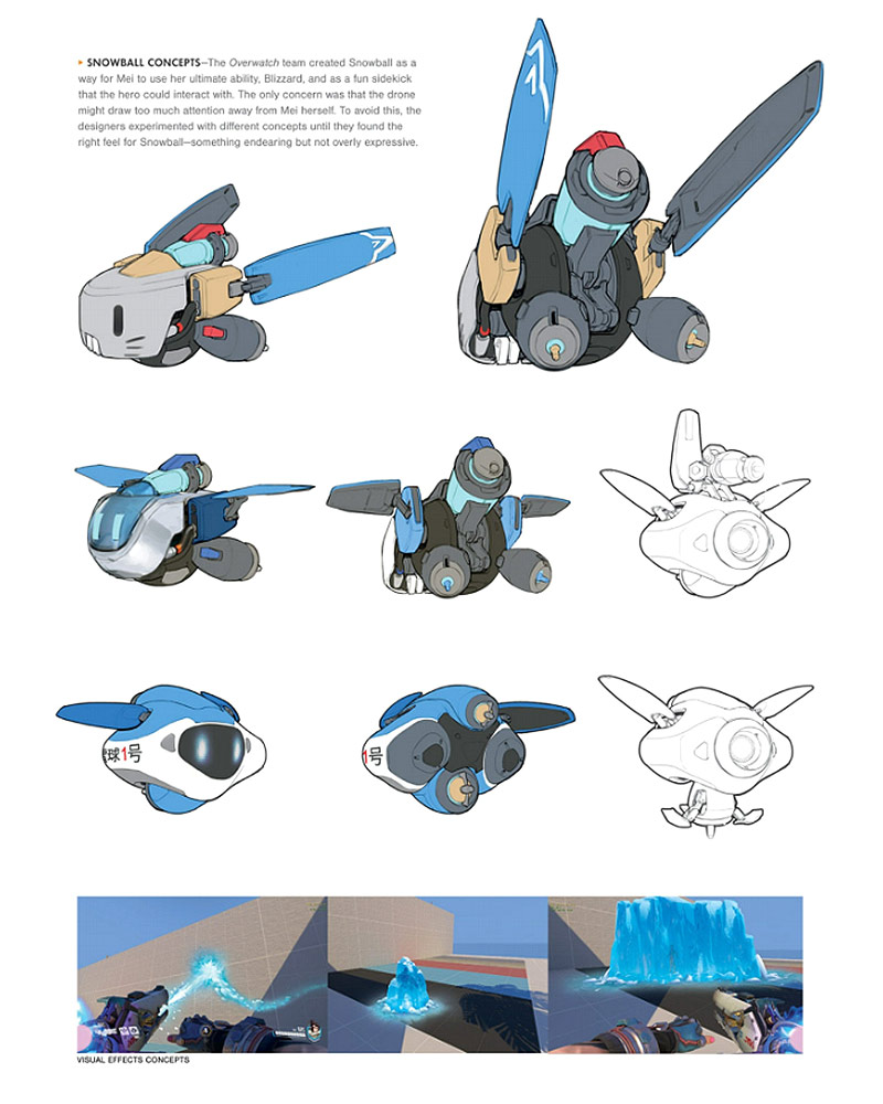 Mei Snowball Concept Art from Overwatch